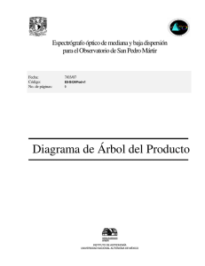 Diagrama de Árbol del Producto