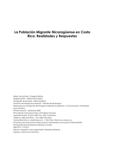La Población Migrante Nicaragüense en Costa Rica