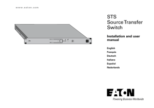 STS Source Transfer Switch