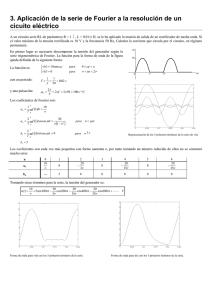Aplicación de la serie de Fourier a la resolución de un circuito
