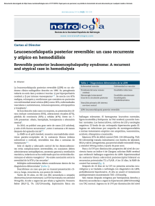 Leucoencefalopatía posterior reversible: un caso recurrente y