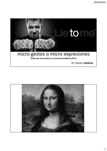 micro gestos o micro expresiones