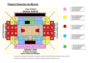 Palacio Deportes de Murcia - Federación de baloncesto de la