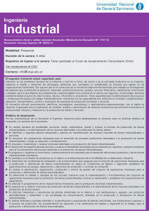 Ingeniería Industrial