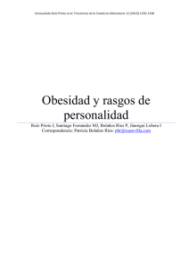 Obesidad y rasgos de personalidad