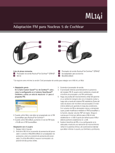 Adaptación FM para Nucleus 5 de Cochlear