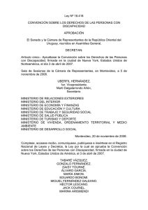 Ley Nº 18418, Ratificación de la Convención