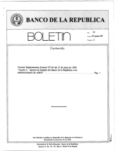 BOLETln No. - Banco de la República