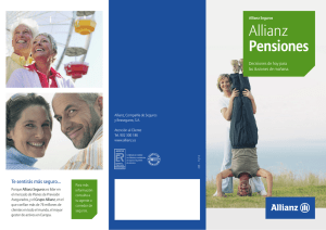Allianz Pensiones - Allianz asegura tu futuro