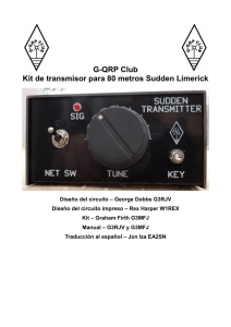 G-QRP Club Kit de transmisor para 80 metros Sudden Limerick