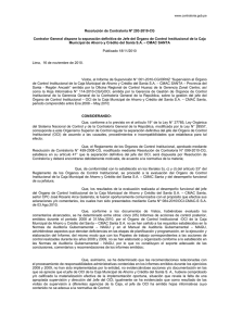 Resolución de Contraloría Nº 293-2010