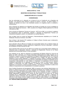 RTE INEN 215 - Servicio Ecuatoriano de Normalización