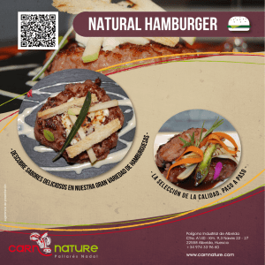 productos natural hamburger