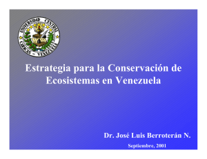 Estrategia para la Conservación de Ecosistemas en Venezuela
