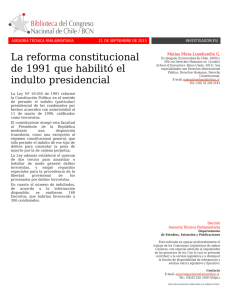 La reforma constitucional de 1991 que habilitó el indulto presidencial