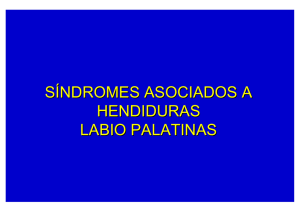síndromes asociados a hendiduras labio palatinas
