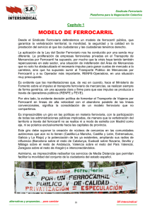 MODELO DE FERROCARRIL - Sindicato Ferroviario