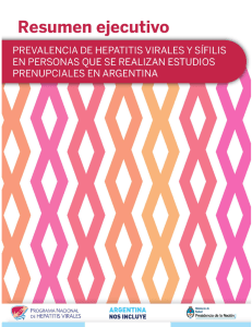 Prevalencia de hepatitis virales y sífilis en personas que se realizan