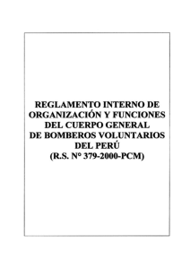 REGLAMENTO INTERNO DE i ORGANIZACIÓN Y FUNCIONES