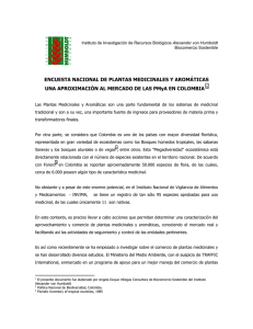 ENCUESTA NACIONAL DE PLANTAS MEDICINALES Y