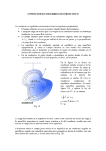 Fisica II: Conductor en equilibrio electrostático