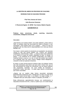 La gestión del miedo en los procesos de coaching