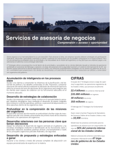 Servicios de asesoría de negocios