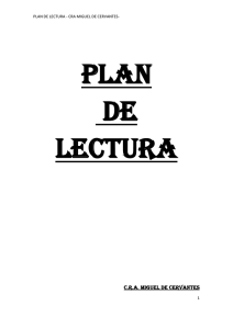 Plan de lectura - CRA Miguel de Cervantes, Carboneras de