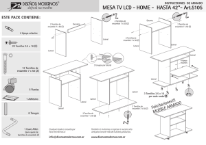 MESA TV LCD - HOME - HASTA 42”