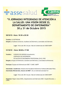 “II JORNADAS INTEGRADAS DE ATENCIÓN A LA SALUD