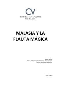 MALASIA Y LA FLAUTA MÁGICA - Fundación Ciudadanía y Valores