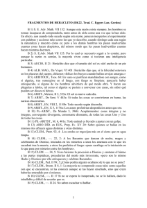 FRAGMENTOS DE HERÁCLITO (DK22