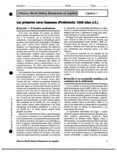 Los primeros seres humanos (Prehistoria: 3500 años a.C.)