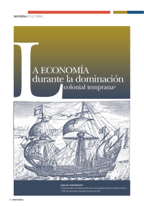La economía durante la dominación colonial temprana