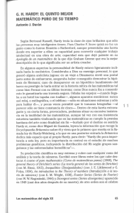 GH Hardy : el quinto mejor matemático puro de su tiempo