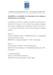 Relación de titulares de los bienes y derechos de la