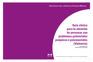 Guía clínica para la atención de personas con problemas