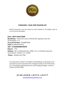 FOREIGNERS / BANK WIRE TRANSFER USD