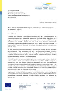 Respuesta CC-ANOC a una carta del Estados Miembros de ANOC