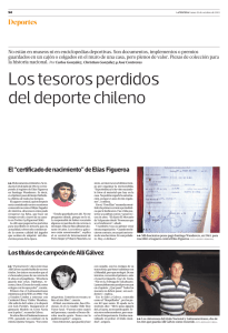 Los tesoros perdidos del deporte chileno