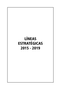 líneas estratégicas 2015 - 2019
