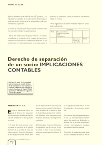 Derecho de separaci&oacute;n de un socio: IMPlIcAcIonES conTABlES