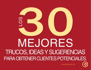 TRUCOS, IDEAS Y SUGERENCIAS