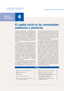 El capital social en las comunidades autónomas y provincias