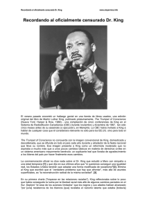 Recordando al oficialmente censurado Dr. King