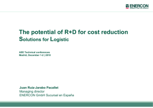 The potential of R+D for cost reduction