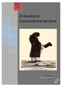 El idealismo trascendental de Kant