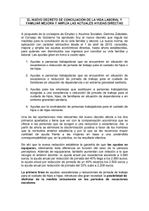 El nuevo decreto de conciliación de la vida laboral y familiar mejora