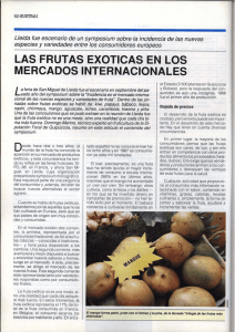 las frutas exoticas en los mercados internacionales