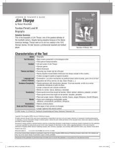 Jim Thorpe - Houghton Mifflin Harcourt